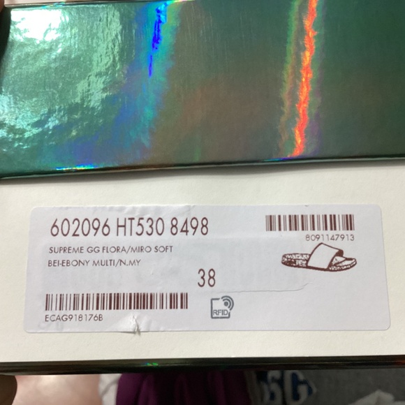 Gucci Supreme GG Floral slides - Picture 13 of 13